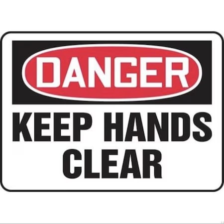 Accuform OSHA DANGER SAFETY SIGN  KEEP HANDS FRMEQM063VA FRMEQM063VA